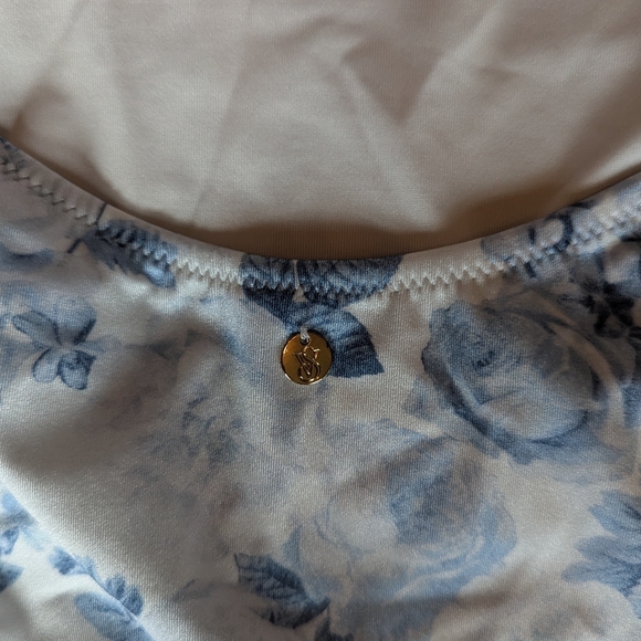 NWOT Victoria's Secret Wicked One Piece Swimsuit in Blue and White, Size… - Picture 5 of 7